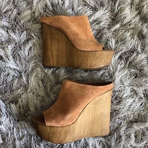 Steven Madden wooden wedges